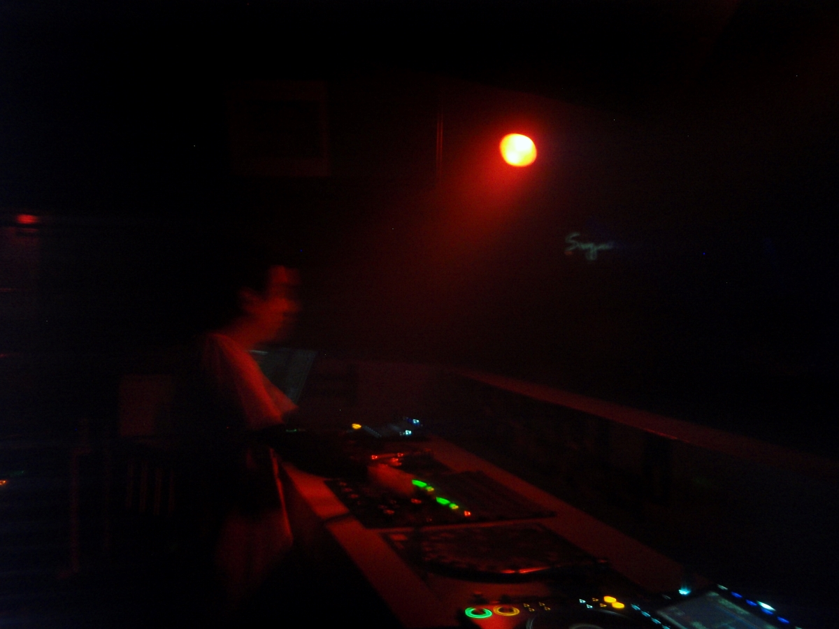 Bayu behind the decks